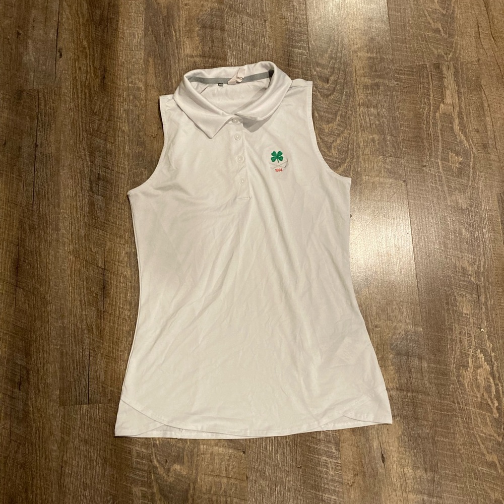 White Under Armour Golf Polo